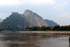 the Nam Ou River joins the Mekong